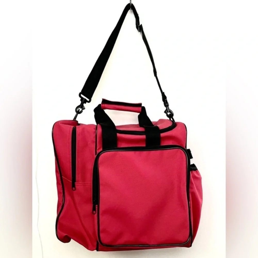Red and Black Roomy Travel Duffle Bag